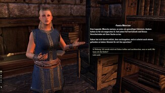 The Elder Scrolls Online: MurkmireFamia Mercius ist die Expeditionsleiterin und besticht durch Forscherdrang und Optimismus bei der Suche nach argonischen Artefakten.