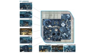 Titanfall - Karte »Airbase«Trotz vieler offener Bereiche finden Piloten auf Airbase genug Deckung. Den Geschützturm zu hacken und Feinde in seine Reichweite zu locken, ist eine gute Taktik.