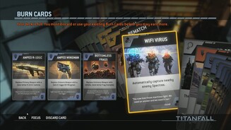 TitanfallDie Burn Cards wählen wir vor Spielbeginn aus und aktivieren sie während der Partie. Sie gewähren kurzfristig uns kleinere Boni und bessere Waffen.