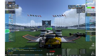 Trackmania 2: StadiumHöher, weiter, Trackmania: Bei den absurden Sprüngen sollten wir bloß nicht quer stehen.