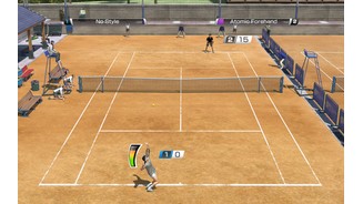 Virtua Tennis 4Simpel, aber effektiv: Je voller der Balken, desto mächtiger der Aufschlag.