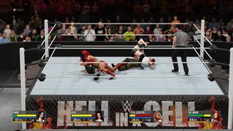 WWE 2K16Auch die Diven dürfen in WWE 2K16 selbstverständlich mitmischen.