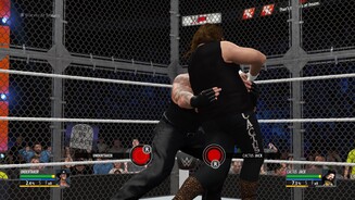 WWE 2K16In Minispielen suchen wir den Hotspot, um die Oberhand zu gewinnen.