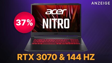 17 Zoll Gaming Laptop mit 144Hz Display, RTX 3070 + i7: Acer Nitro 5 jetzt so günstig wie nie!