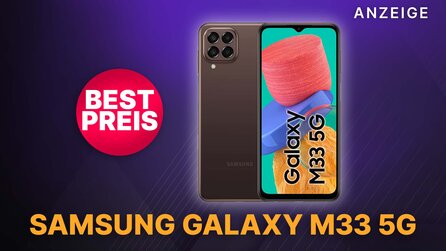 Teaserbild für Super Smooth dank 120 Hz: Das Samsung Galaxy M33 5G ist jetzt bei Amazon günstig wie nie