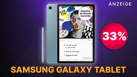 Teaserbild für Samsung Galaxy Tablet: Sichert euch das Tab S6 Lite mit 33% Rabatt bei den Amazon Angeboten