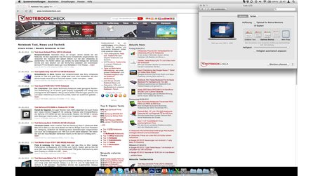 Apple Macbook Pro 15 Retina Mitte 2012 - Retina-Einstellungen im Vergleich