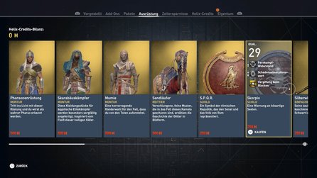 Assassins Creed: Origins - Screenshots vom Ingame-Shop