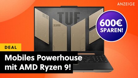 Teaserbild für ASUS Gaming-Laptop für unter 1000€: So viel Leistung gibts nur selten so günstig - inklusive Ryzen 9 CPU!