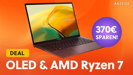 ASUS Zenbook 14 so günstig wie noch nie nie: AMD Ryzen 7, OLED + 1 TB SSD jetzt über 300€ günstiger im Angebot