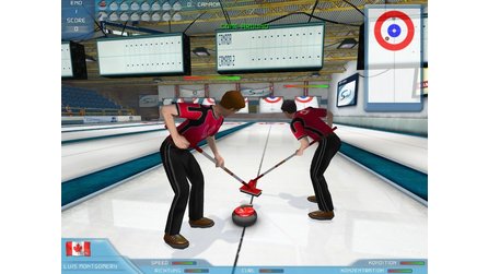 Curling 2006 - Wischen und Kehren im Bild