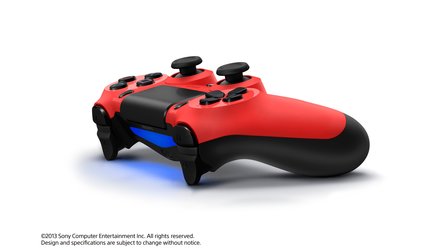 Sony PlayStation 4 - Bilder vom blauen und roten DualShock 4