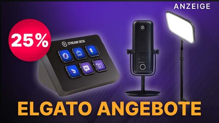 Twitch Streaming für Anfänger: Elgato Key Light, Stream Deck und Wave:3 mit bis zu 25% Rabatt bei Amazon