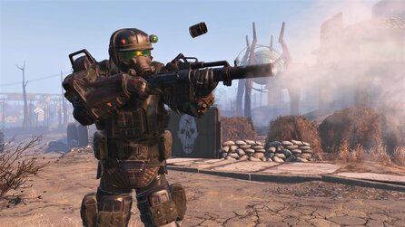 Teaserbild für Fallout 4: Wir testen Waffen aus dem Next Gen Update und jagen uns versehentlich selbst in die Luft