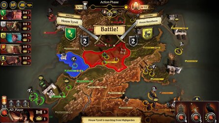 Game of Thrones: The Board Game - Gameplay aus dem digitalen Brettspiel