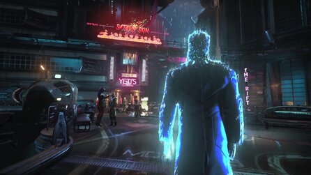 Im Cyberpunk-Rollenspiel Gamedec jagt ihr Kriminelle durchs Internet