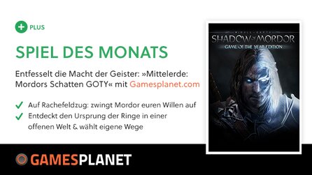 Mittelerde: Mordors Schatten Game of the Year - Preisgekröntes Actionspiel für Plus-User kostenlos