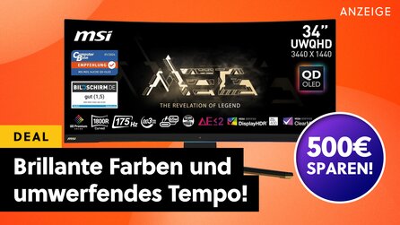 Was bei TVs das Nonplusultra ist, knallt beim Gaming noch krasser: QD OLED-Monitormonster mit 34 Zoll und mehr als 144Hz!