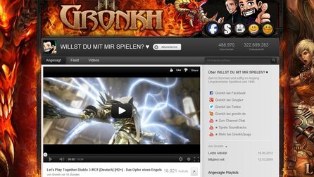 Gronkh - Mehr als eine Million Abonnenten auf Youtube