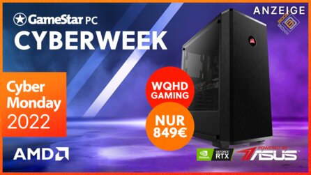 Teaserbild für Cyber-Monday-Angebot – Unser günstigster WQHD-Gaming-PC aller Zeiten mit RTX 3060