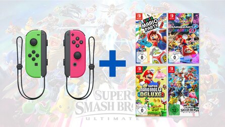 Nintendo Switch Joy Cons und Super Smash Bros. für 99 Euro - mit mydays Gutschein bei MediaMarkt [Anzeige]