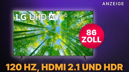 86 Zoll UHD TV mit HDMI 2.1, 120 Hz und HDR für unter 1500€