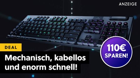 Teaserbild für Gaming mit Lichtgeschwindigkeit: Kabellose und mechanische Logitech-Tastatur jetzt gnadenlos reduziert im Amazon-Angebot!