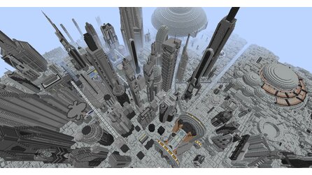 Minecraft trifft Star Wars - Coruscant von Reddit-User vistachess