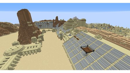 Minecraft trifft Star Wars - Tatooine von Reddit-User vistachess