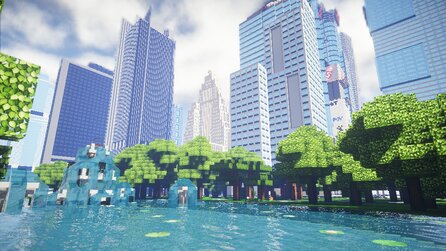 Minecraft - Screenshots des Nachbaus vom Times Square