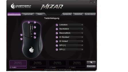 Coolermaster CMStorm Mizar Treiber - Screenshots