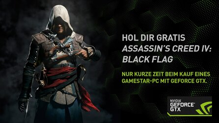 One GameStar-PCs mit Geforce GTX - Gratis-Vollversion Assassins Creed 4: Black Flag