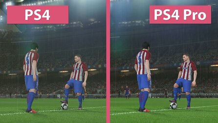 PES 2017 - PS4 gegen PS4 Pro im Grafik-Vergleich