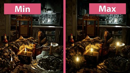 Resident Evil 7 - Minimale und maximale Details im Grafik-Vergleich