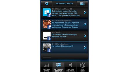 Roccat Power-Grid - Bilder der Smartphone-App