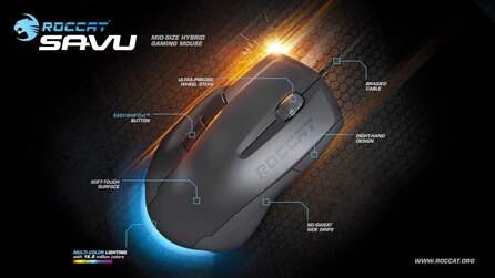 Roccat Savu - Gaming-Maus mit 4.000 DPI und Award-Funktion