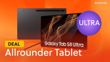 Teaserbild für Samsung Galaxy Tab S8 Ultra: Ein echtes Allrounder-Tablet ist derzeit günstig zu haben!