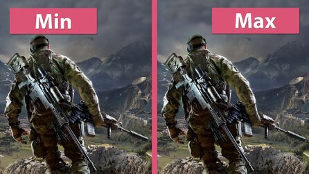 Sniper Ghost Warrior 3 - Minimale und maximale Grafik-Details im Vergleich