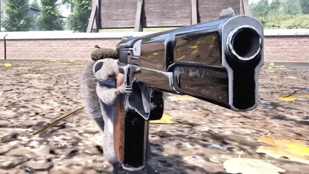 Teaserbild für Squirrel with a Gun: In diesem Sandbox-Shooter seid ihr flauschig, aber gefährlich