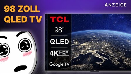 Teaserbild für Dieser Highend TV mit 98 Zoll ist günstiger als du denkst: QLED 4K Smart TV mit 120Hz + HDMI 2.1 mit 1600€ Rabatt bei Amazon