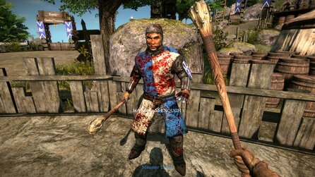 Chivalry: Medieval Warfare im Test - Schlachtplatte Maurer Art