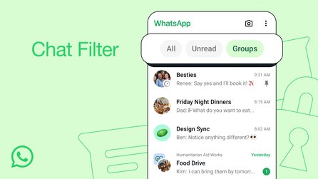 Teaserbild für WhatsApp: Neues Update soll die Übersicht über eure Chats vereinfachen