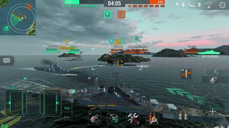 World of Warships Blitz - Screenshots des Mobile-Seeschlachten-MMOs