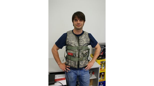 3rd space gaming vest in use