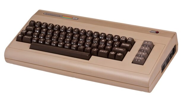 Der Commodore 64 in der originalen Brotkasten-Form.