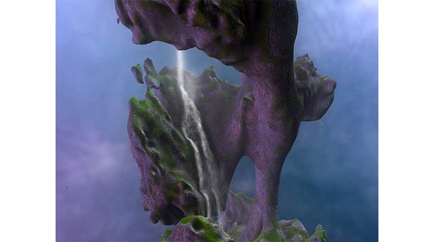 Cascades: Diese DirectX-10-Demo von Nvidia zeigt durch die GPU erstellte Felsstrukturen, ein Partikelsystem für Nebel und Wasser und realistischen Schattenwurf.