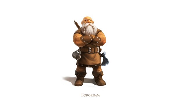 Forgrimm, Sohn des Ferolaxwar einer der Helden aus Drakensang und ist die zentrale Figur in Am Fluss der Zeit. Er tritt der Heldengruppe bei.