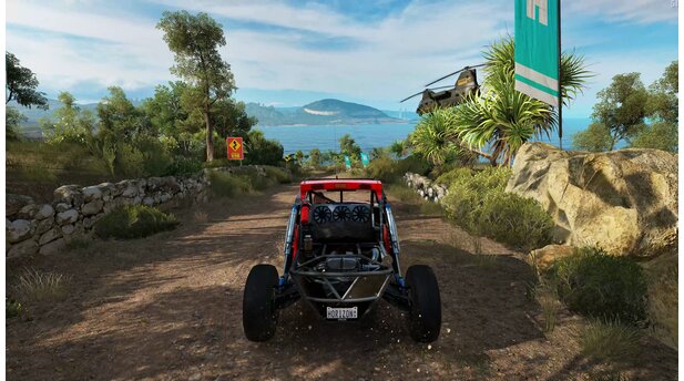 Forza Horizon 3Am meisten beeindruckt Forza Horizon 3 technisch in der wilden Natur.