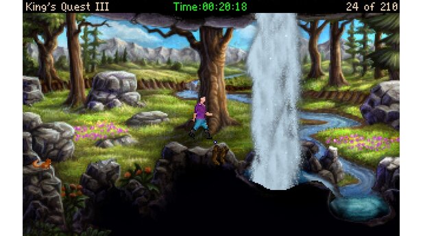Kings Quest 3 ReduxVGA-Grafik: Aus heutiger Sicht wirkt auch das Remake mit seiner 256-Farben-Grafik alt, aber im Vergleich zum Vorgänger ist der Detailreichtum enorm.