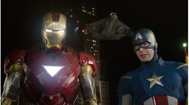 Marvel’s The AvengersIron Man (l.) und Captain America veräppeln sich anfangs pausenlos.